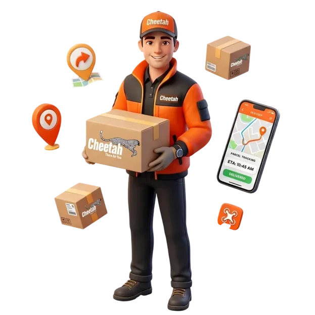 Courier Management System - Premium delivery illustration
